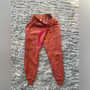 Figs Terracotta Zamora Jogger Scrub Pants XXSP